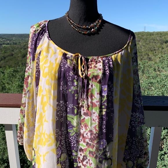 Elementz Women Floral Blouse size 2X - Picture 5 of 13